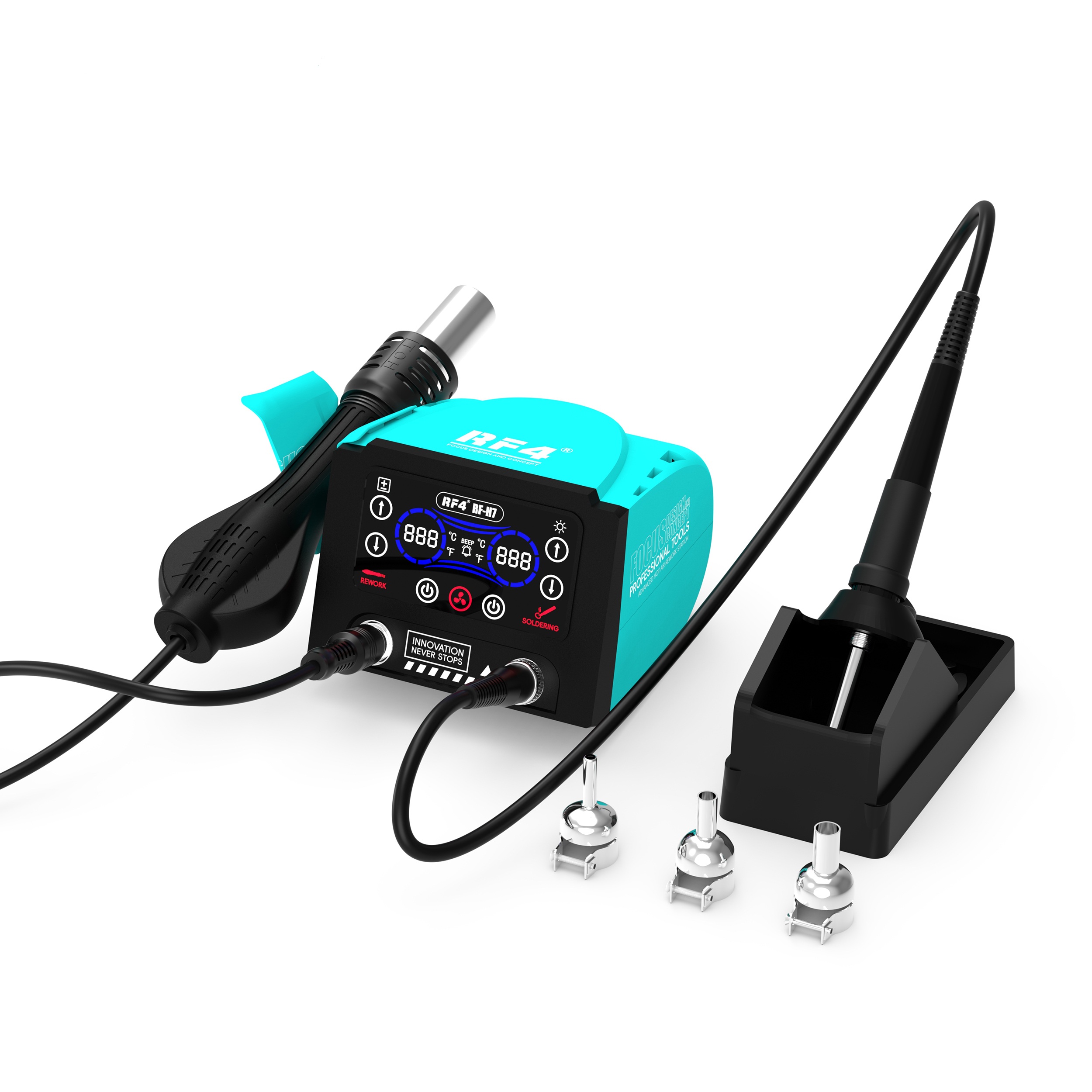 RF4 RF‑H7 2‑in‑1 Dual Station Welding Station